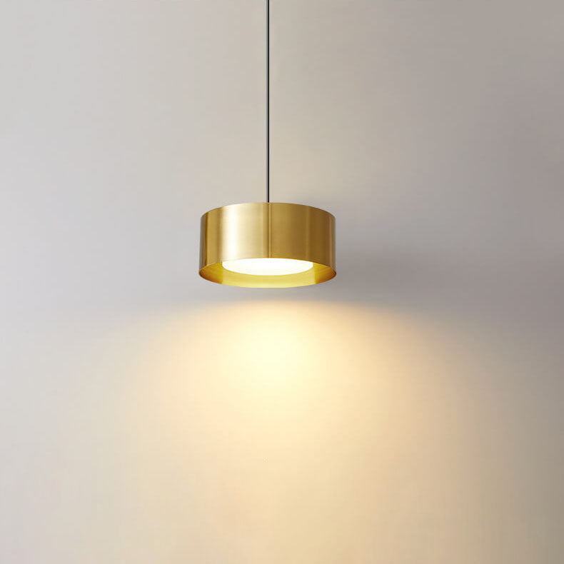 Moderne minimalistische LED-Pendelleuchte mit rundem Kopf aus Eisen
