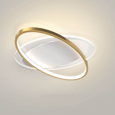 Nordic Minimalist Oval Circle LED Flush Mount Ceiling Light