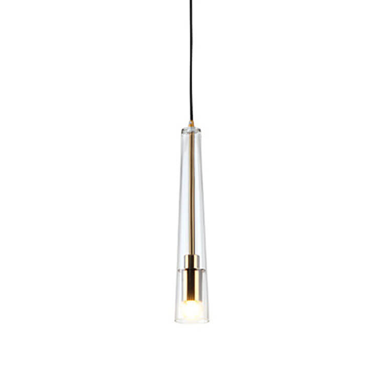 Modern Creative Clear Crystal Cone Shade 1-Light Pendant Light