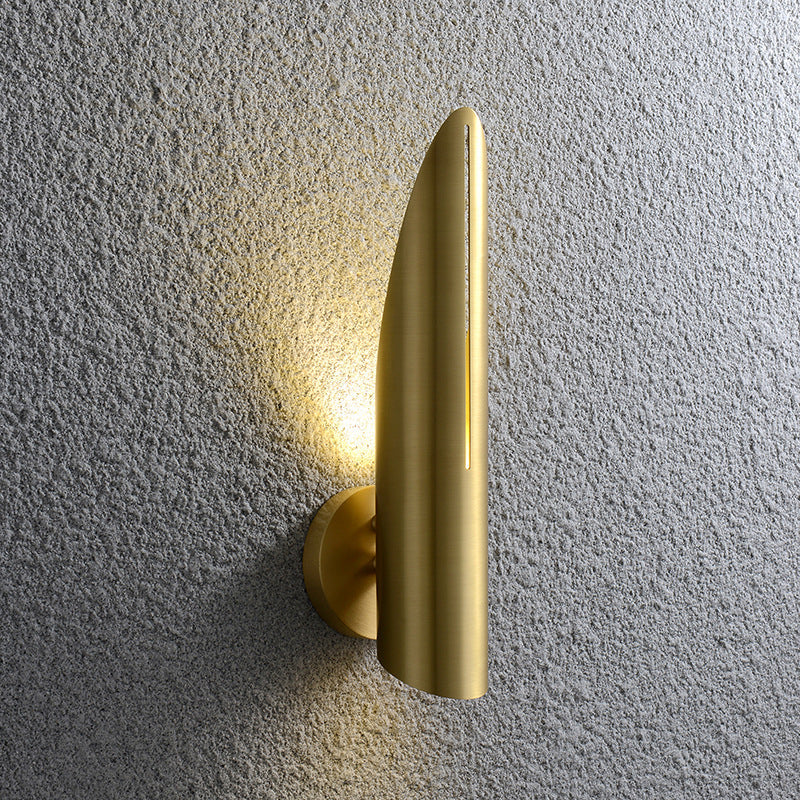 Minimalistic Iron Column 1-Light  Luxury Wall Sconce Lamp