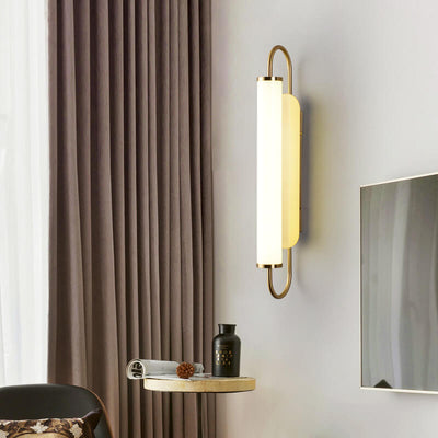 Post-modern Long Cylindrical 1-Light LED Wall Sconce Lamp