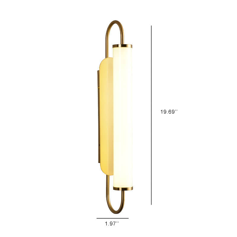 Applique murale LED 1 lumière cylindrique longue post-moderne 