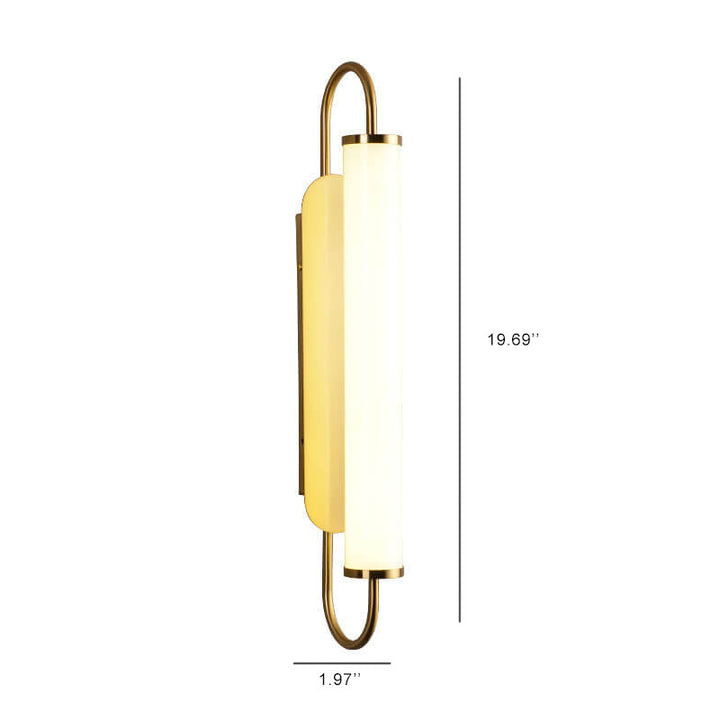 Applique murale LED 1 lumière cylindrique longue post-moderne 
