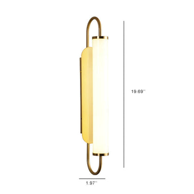 Post-modern Long Cylindrical 1-Light LED Wall Sconce Lamp