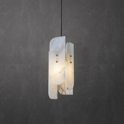 Modern Creative Rectangular Marble 1-Light Pendant Light