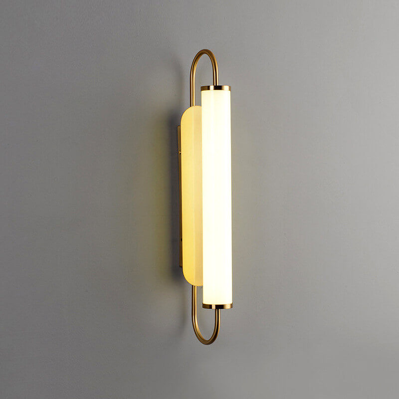 Post-modern Long Cylindrical 1-Light LED Wall Sconce Lamp