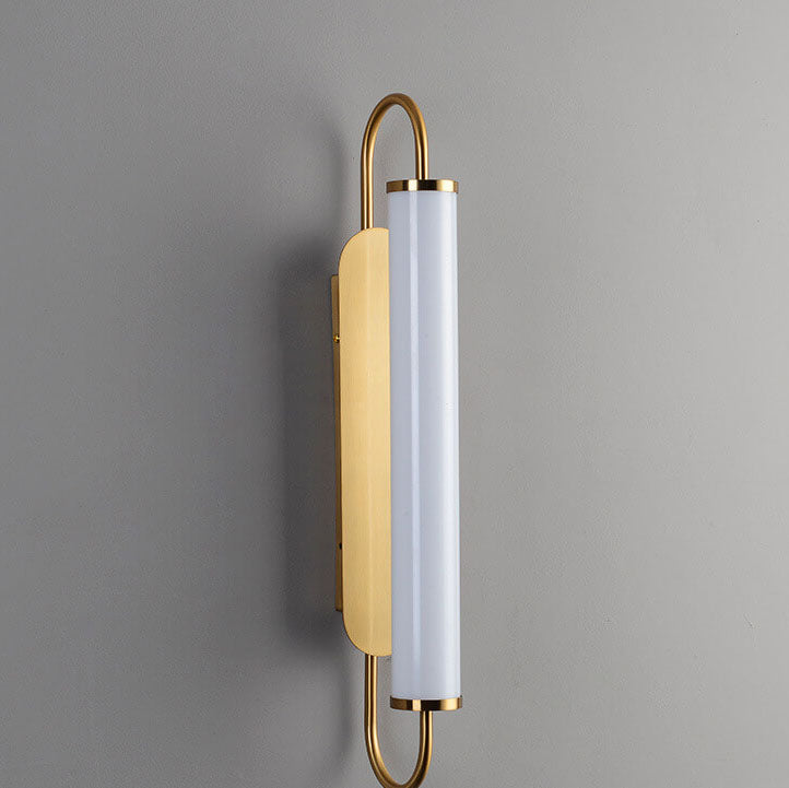 Post-modern Long Cylindrical 1-Light LED Wall Sconce Lamp