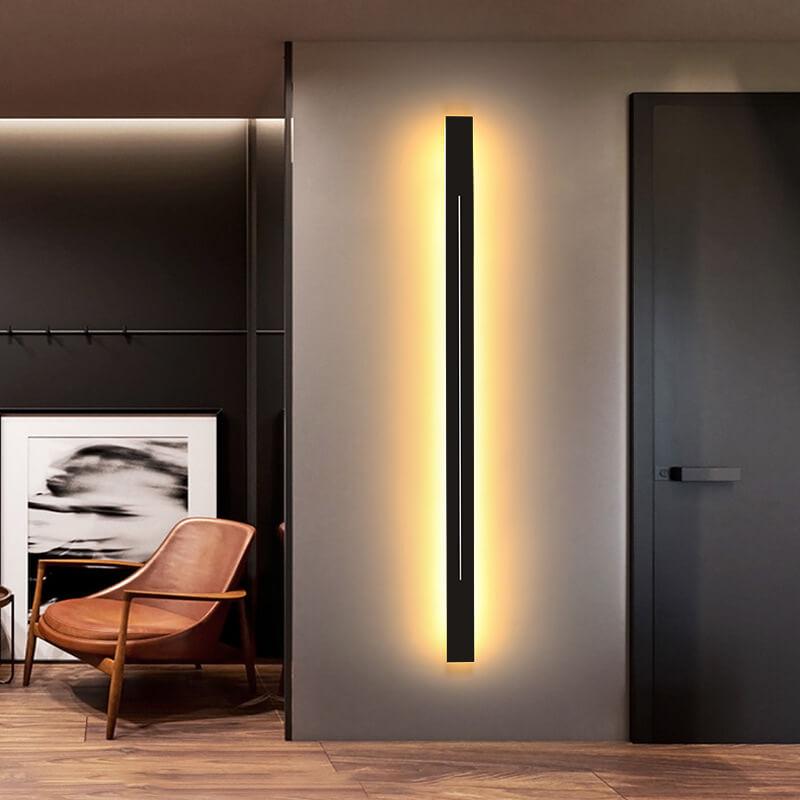 Minimalistic Elongated Bar Shaped Mood 1-Light LED 3 Color Changeable Acrylic Wall Light