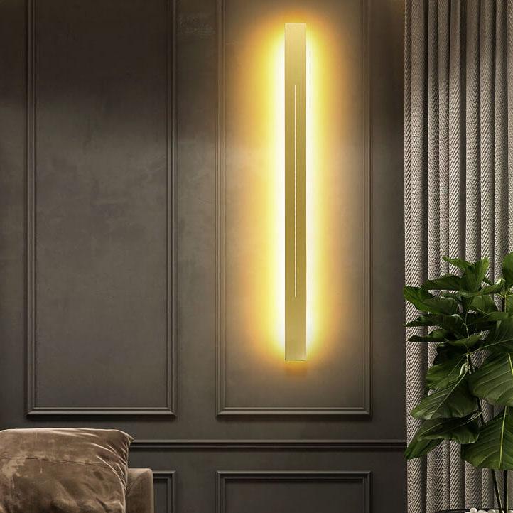 Minimalistic Elongated Bar Shaped Mood 1-Light LED 3 Color Changeable Acrylic Wall Light