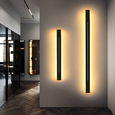 Minimalistic Elongated Bar Shaped Mood 1-Light LED 3 Color Changeable Acrylic Wall Light