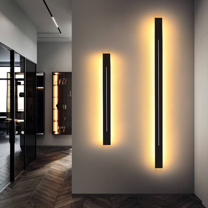 Minimalistic Elongated Bar Shaped Mood 1-Light LED 3 Color Changeable Acrylic Wall Light