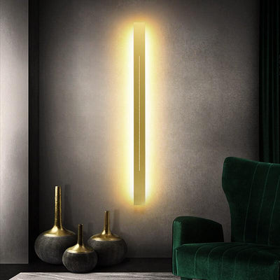 Minimalistic Elongated Bar Shaped Mood 1-Light LED 3 Color Changeable Acrylic Wall Light