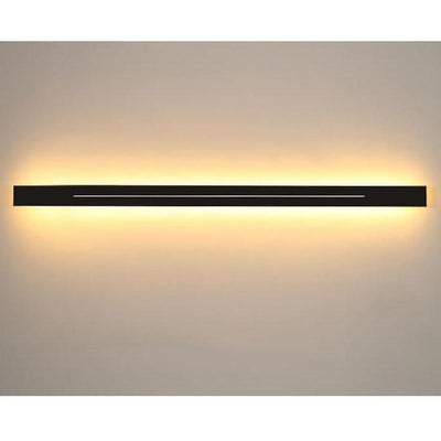 Minimalistische, längliche, stabförmige, 1-flammige LED-Wandleuchte mit 3 farbveränderbaren Acrylfarben 