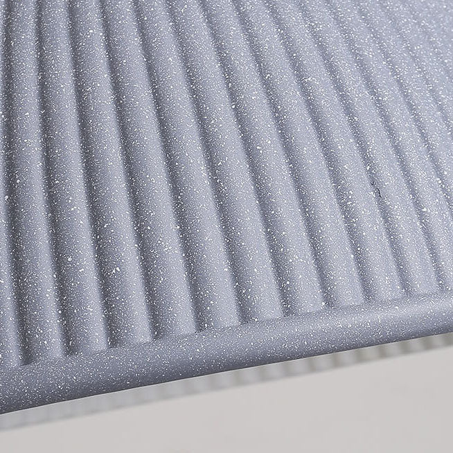 Luminaire suspendu en forme de dôme à 1 lumière en résine nervurée industrielle 