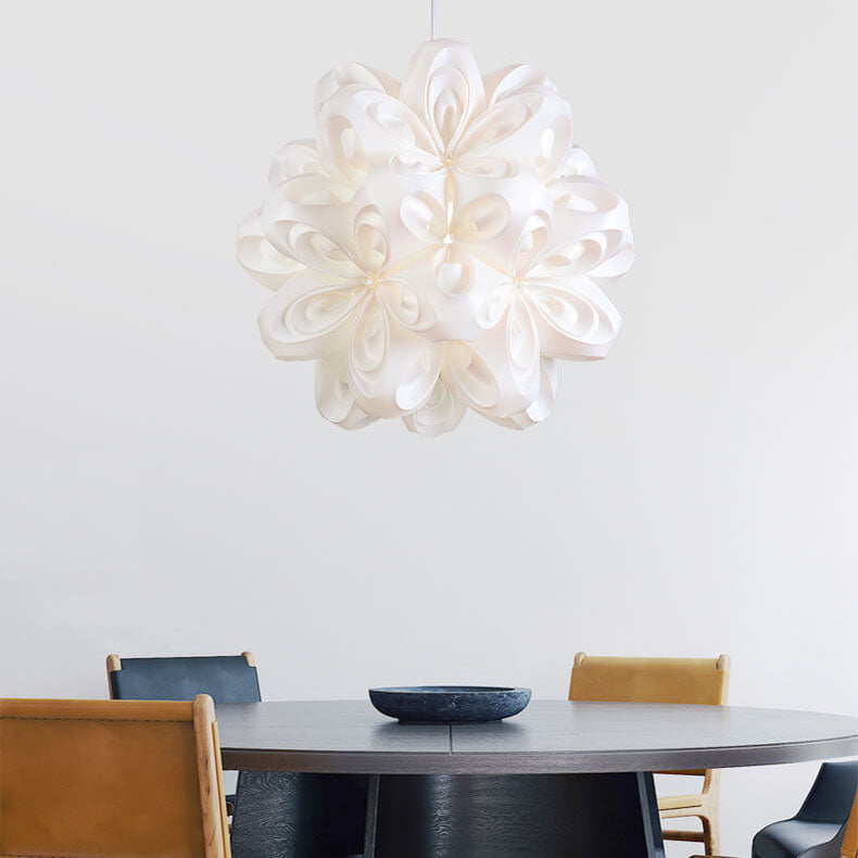 Nordic Simple Acrylic Origami Flower Ball 1-Light Pendant Light
