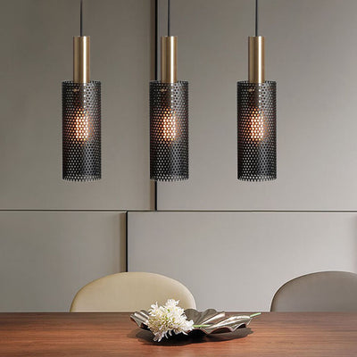 Industrial Creative Metal Hollow Honeycomb 1-Light Pendant Light