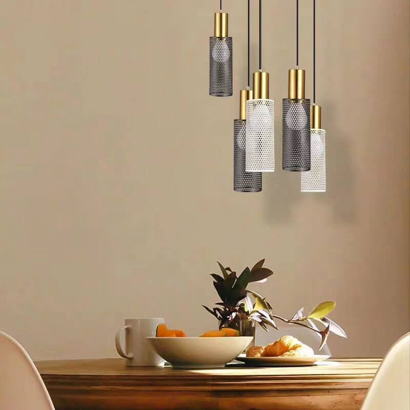 Industrial Creative Metal Hollow Honeycomb 1-Light Pendant Light