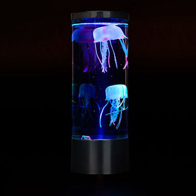 Colorful Jellyfish Night Lamp Cylindrical LED Night Light
