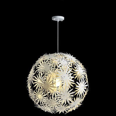 Suspension lumineuse moderne créative en métal sphérique à 1 lumière 