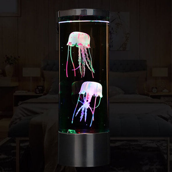 Colorful Jellyfish Night Lamp Cylindrical LED Night Light