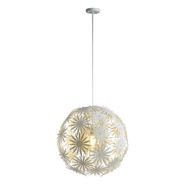 Suspension lumineuse moderne créative en métal sphérique à 1 lumière 