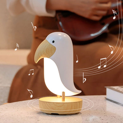 Creative Bird USB Rechargeable Bluetooth Night Light Table Lamp