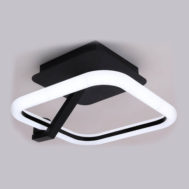 Moderne Licht Luxus Quadratische Runde Acryl LED Semi-Flush Mount Deckenleuchte 