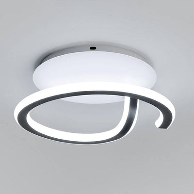 Nordic Creative Simple Line Design LED Flush Mount Light