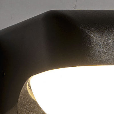 European Retro Oval Die-Cast Aluminum 1/2-Light Indoor Outdoor Waterproof Patio Wall Sconce Lamp