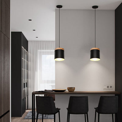 Modern Solid Color 1/3-Light Iron Pendant Light