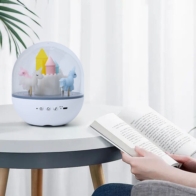 Creative Carousel Octavo Bluetooth Kids Night Light Table Lamp