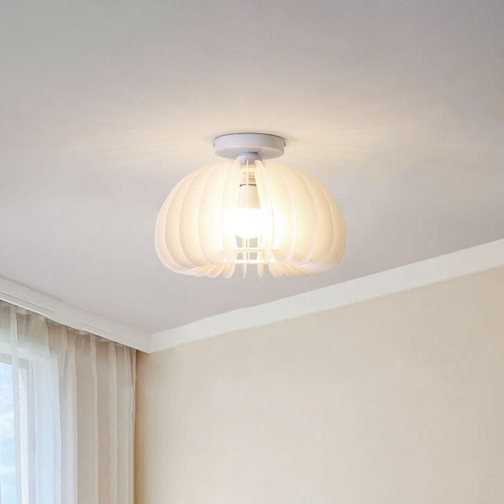 Luz de techo empotrada de 1 luz de acrílico en forma de calabaza moderna y simple 