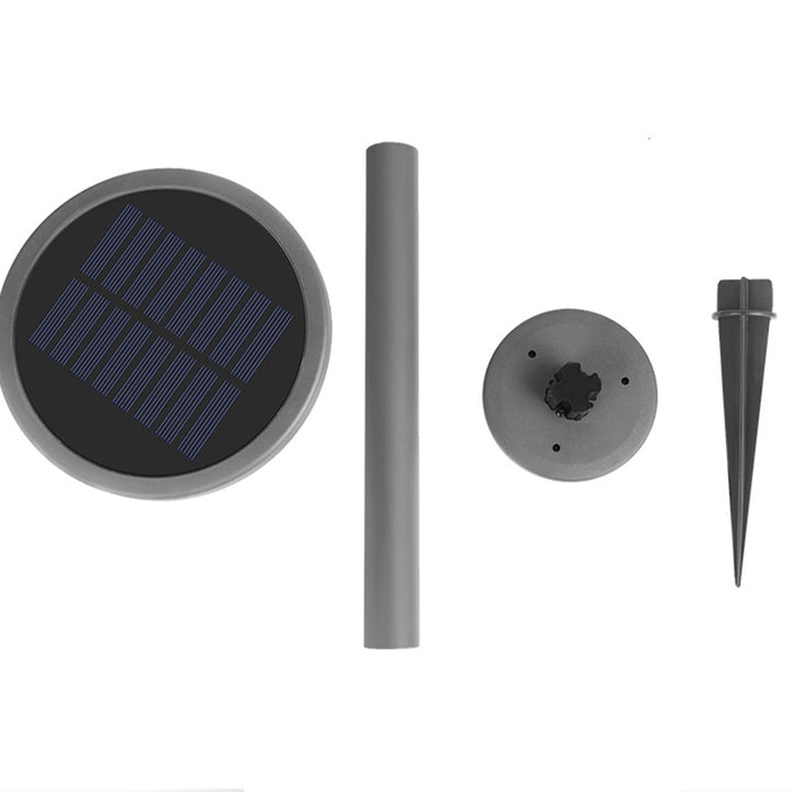 Luz de jardín solar LED impermeable de uso dual moderna de piso a techo para exteriores 