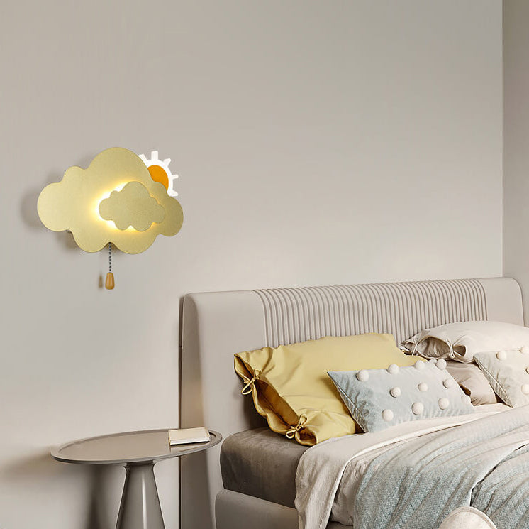 Cartoon kreative Wolken Acryl LED Wandleuchte Lampe 