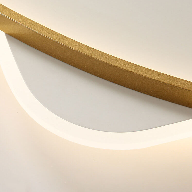 Luz de montaje empotrado LED de acrílico de hierro con triángulo creativo minimalista moderno 
