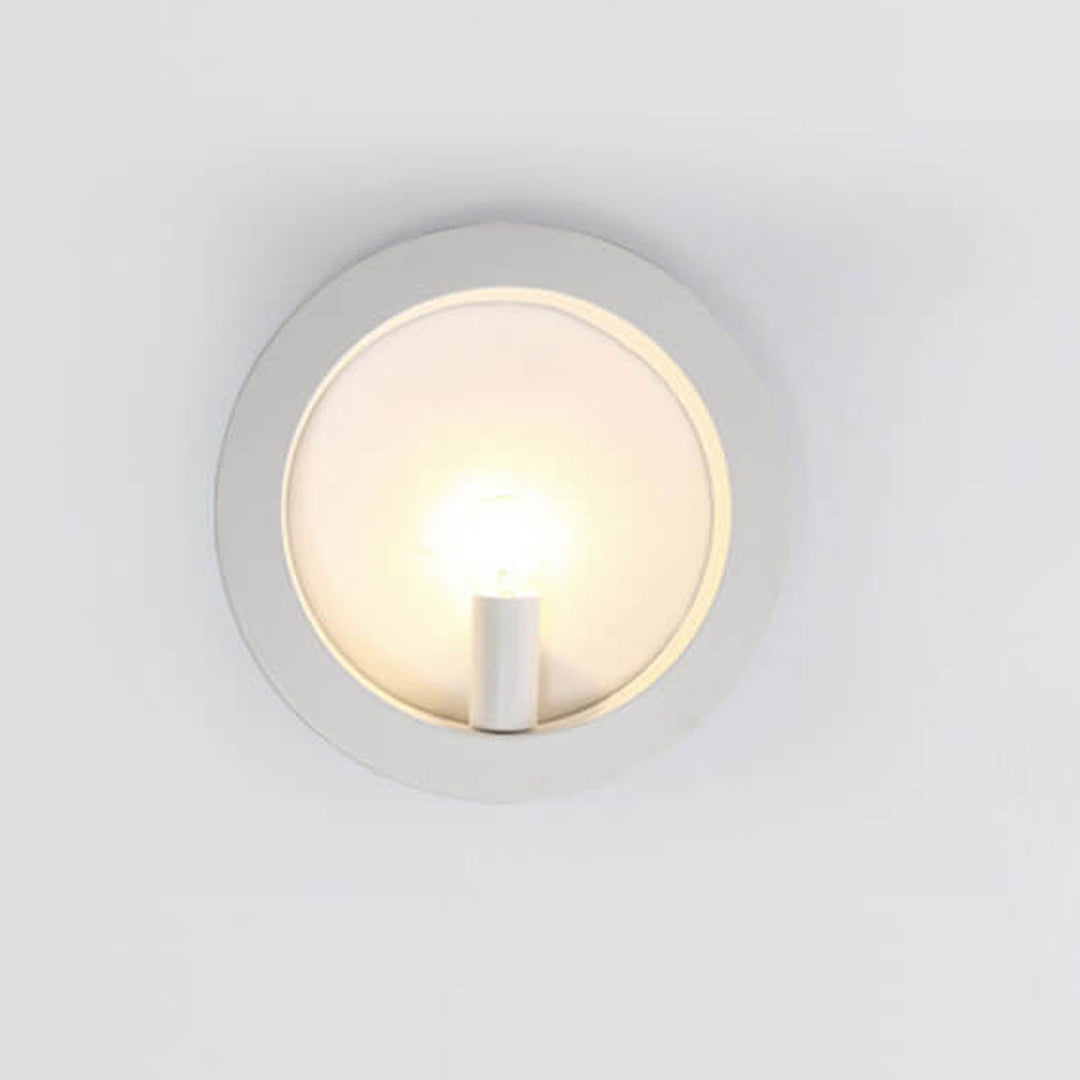Moderne kreative quadratische/runde Wandleuchte aus Eisen mit 1 Flamme für das Schlafzimmer 