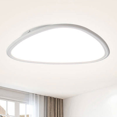 Modern Minimalist Aluminum Acrylic Round Triangle LED Flush Mount Ceiling Light