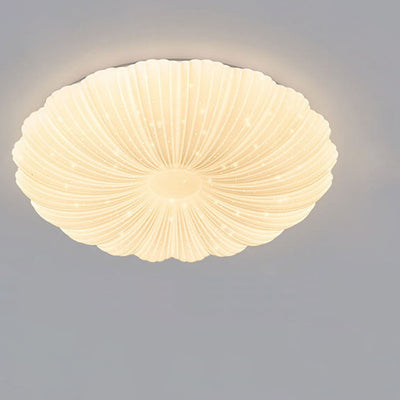 Modern Minimalist Shell Acrylic Round LED Flush Mount Ceiling Light