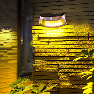 Solar Trapezoid Induction Outdoor Waterproof Patio LED Wall Sconce Lamp