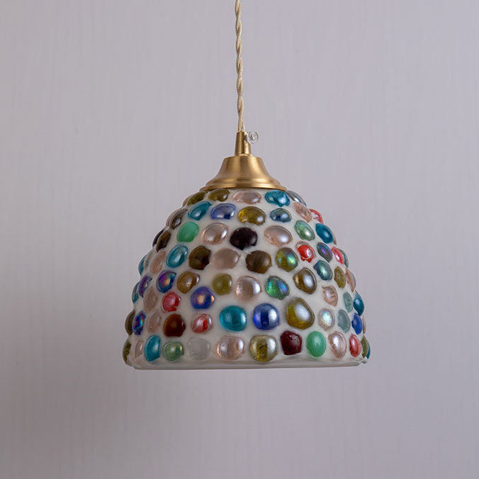 Nordic Vintage Colorful Shell 1-Licht Pendelleuchte 