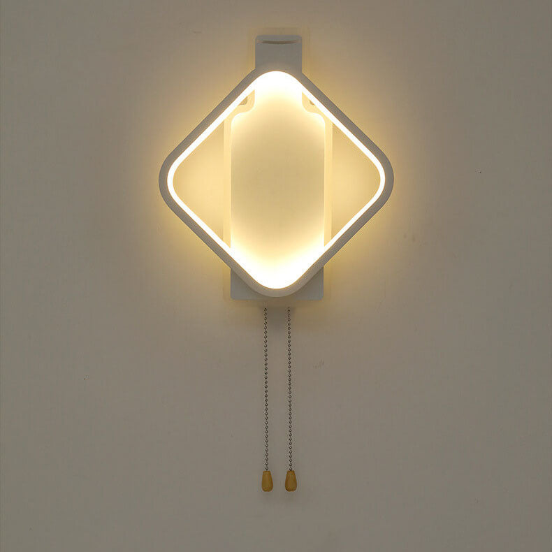Moderne kreative quadratische Farblicht-LED-Wandleuchte 