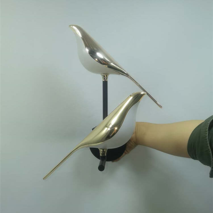 Lampe de table LED minimaliste nordique avec oiseau pie 