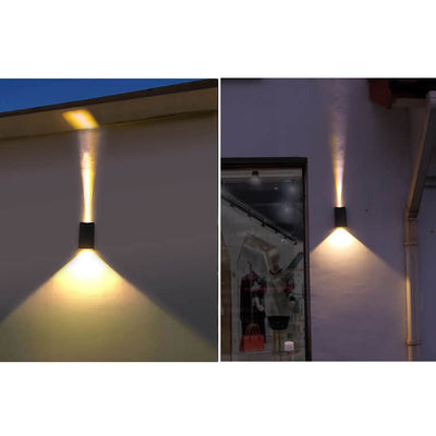 Solar Simple Trapezoid Outdoor Waterproof LED Wall Sconce Lamp