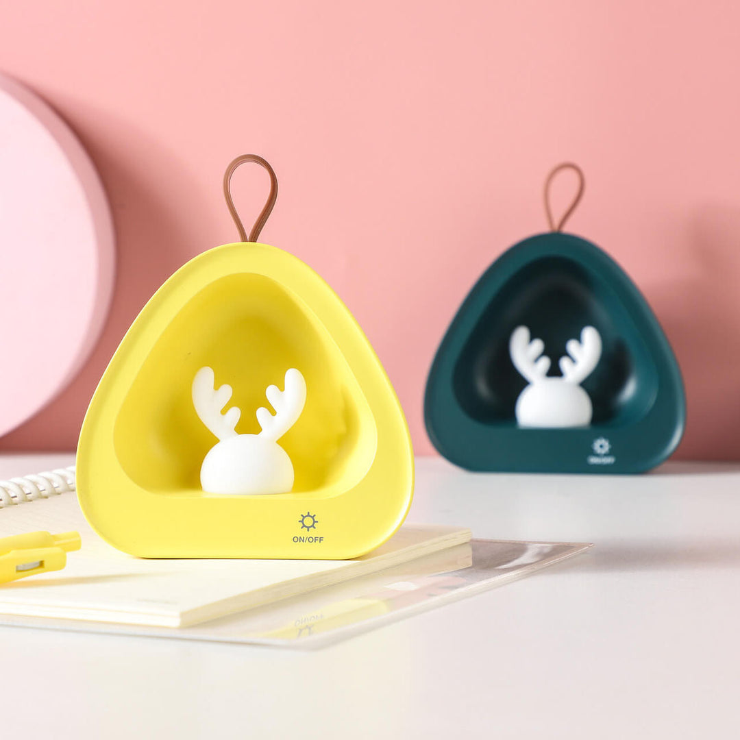 Créatif mignon cerf Silicone USB charge Portable LED veilleuse lampe de Table 