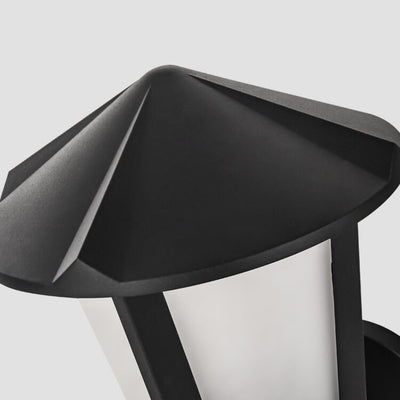 Modern Outdoor Waterproof Geometric Column 1-Light Patio Wall Sconce Lamp