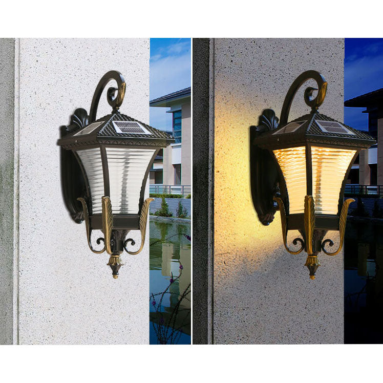 European-style Retro Aluminum Waterproof Outdoor 1-Light Wall Sconce Lamp