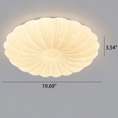 Moderne, minimalistische Shell-Acryl-runde LED-Deckenleuchte für die bündige Montage