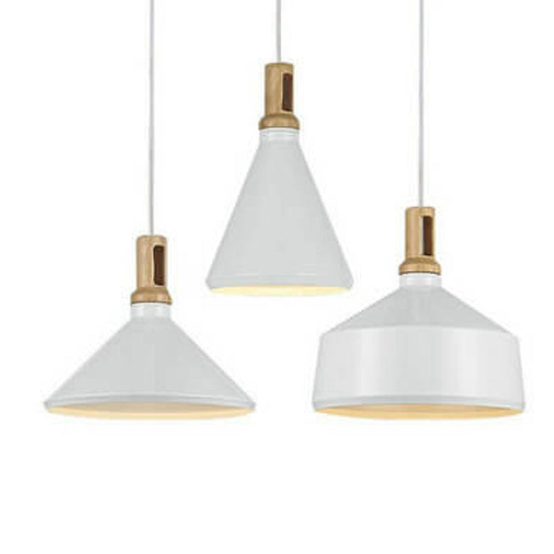 Nordic Simple Solid Aluminum Geometry Tapered 1-Light Pendant Light