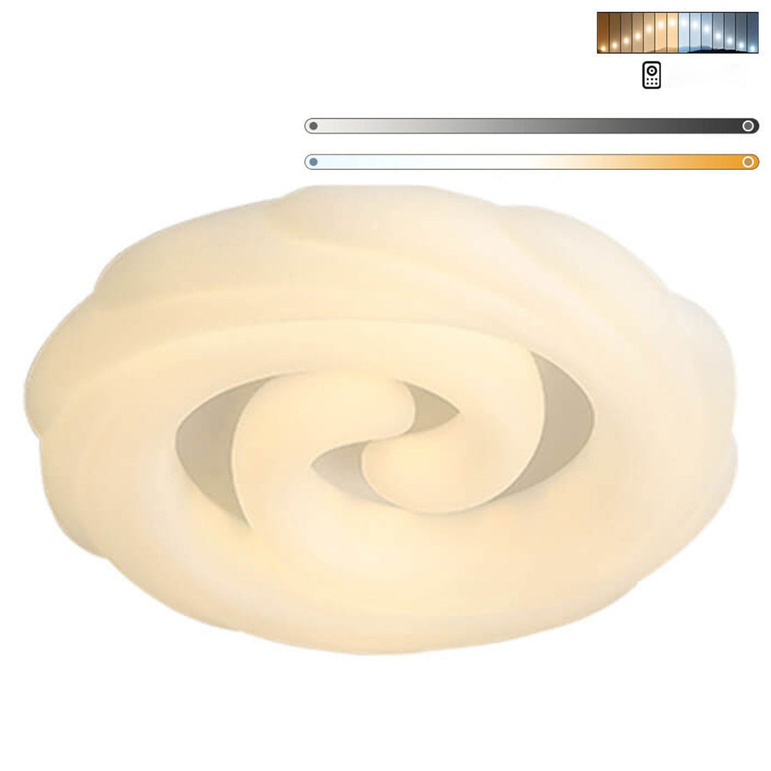 Nordische minimalistische LED-Deckenleuchte mit Blumenmuster 
