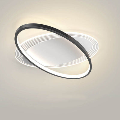 Nordische minimalistische LED-Deckenleuchte mit ovalem Kreis 